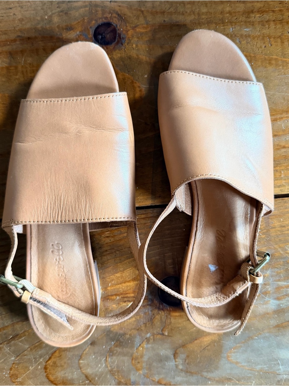 Madewell Noelle slingback mule tan leather size 6 - Picture 6 of 6